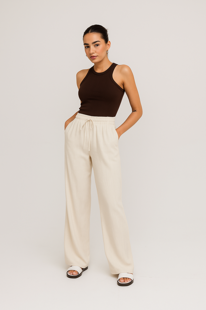PANTALÓN LINO NATURAL