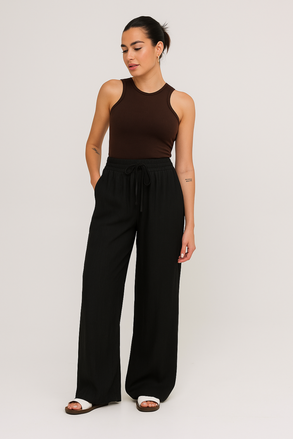 PANTALÓN LINO NATURAL